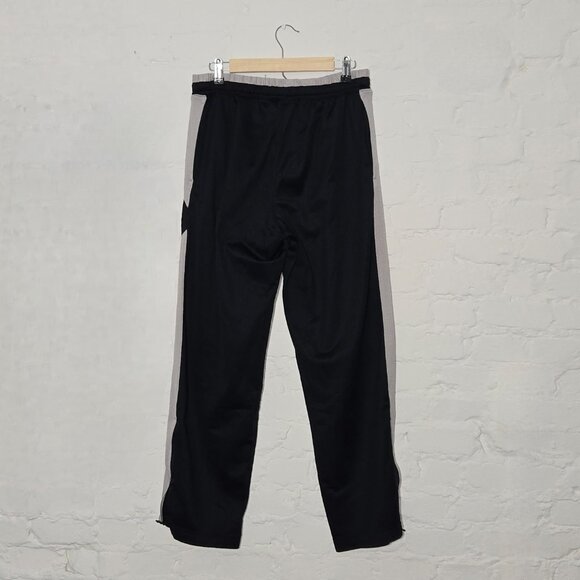 Under Armour Men's Medium Loose Athletic Pants, Black with Gray Stripe - Picture 2 of 7